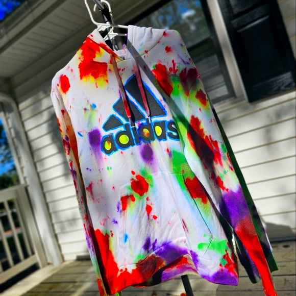 Custom glow in the dark addidas hoodie
